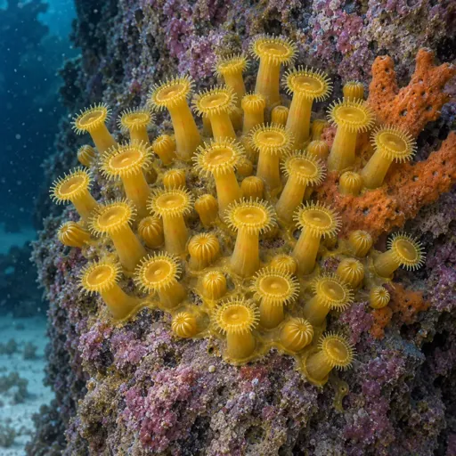 Yellow cluster anemone